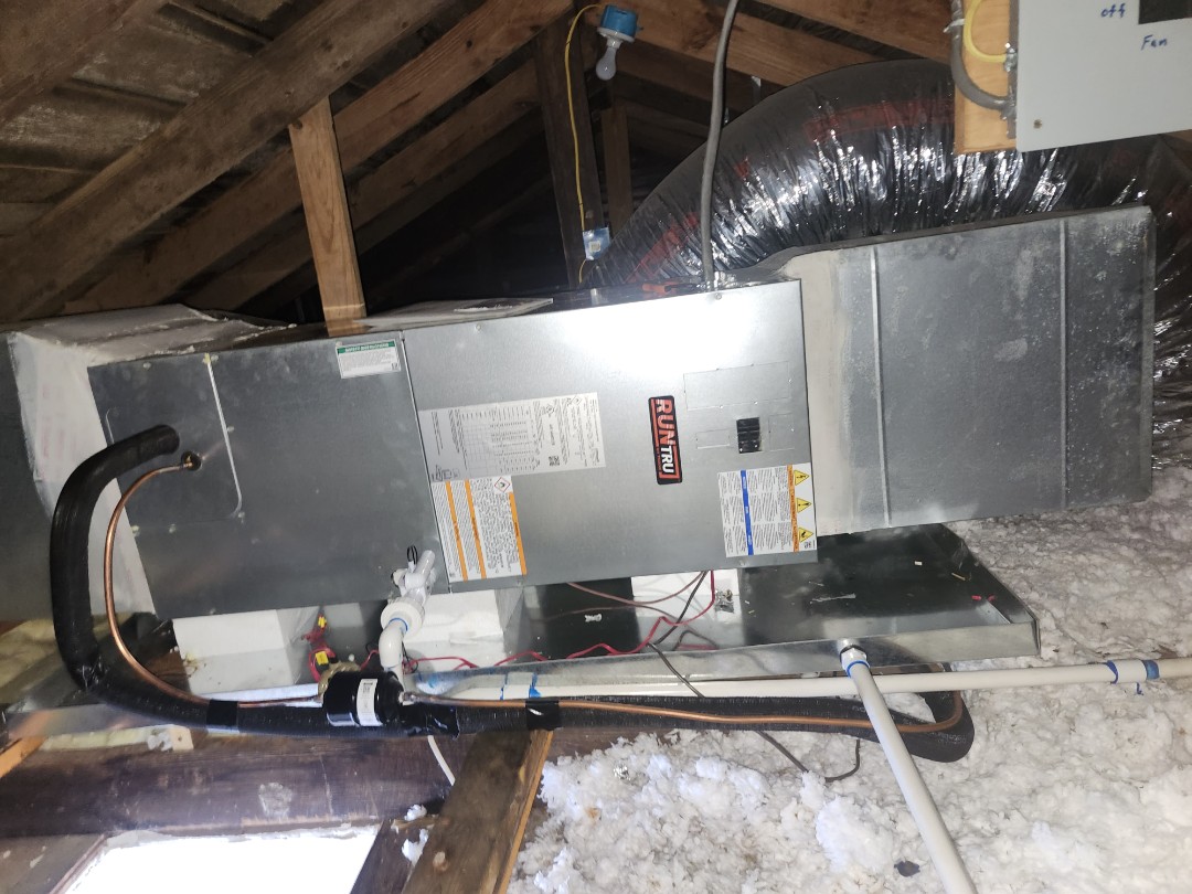 2.5 ton runtru heatpump install 