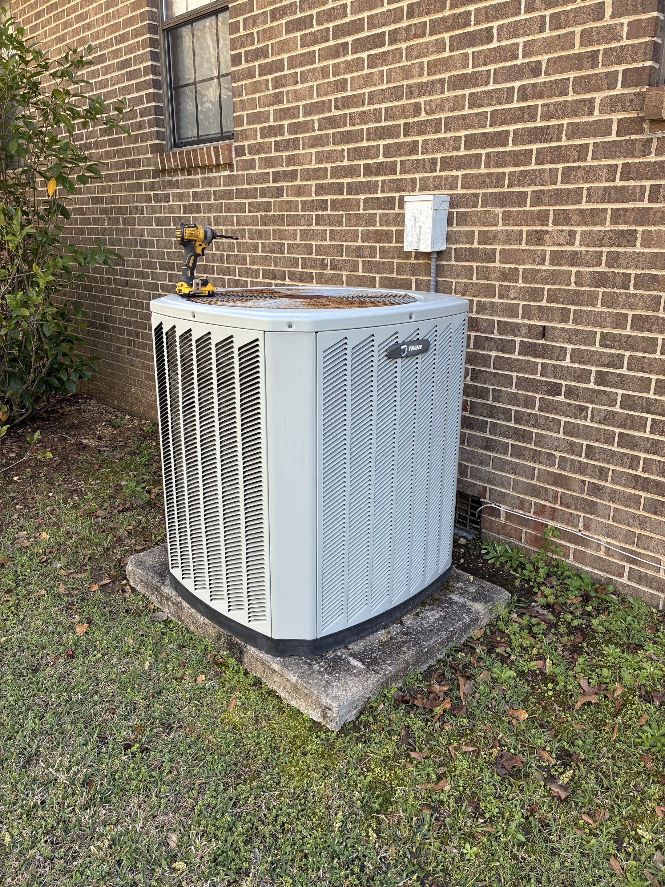 Spring maintenance Trane heat pump