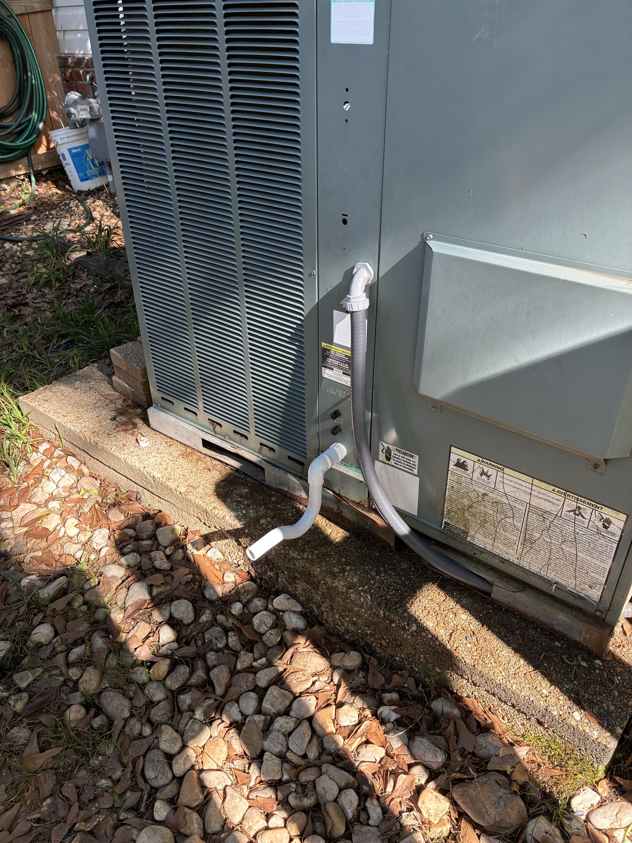 Installing trap on drain line