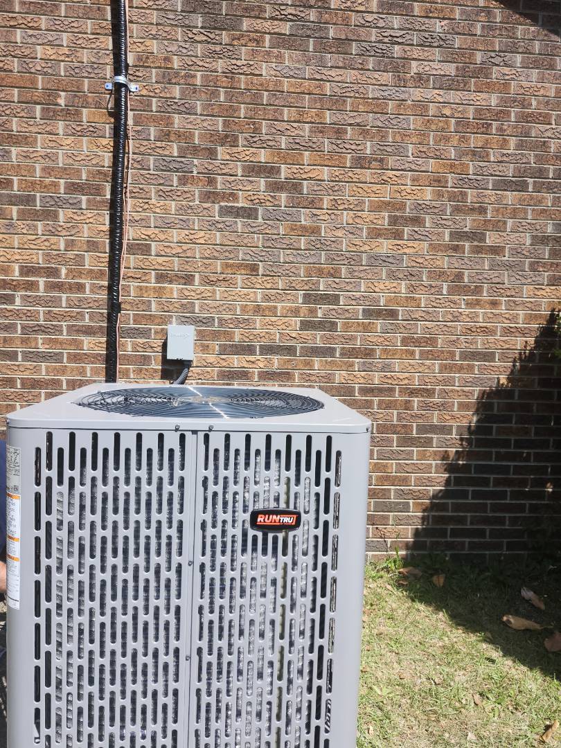 3.5 ton runtru gas heat system install 