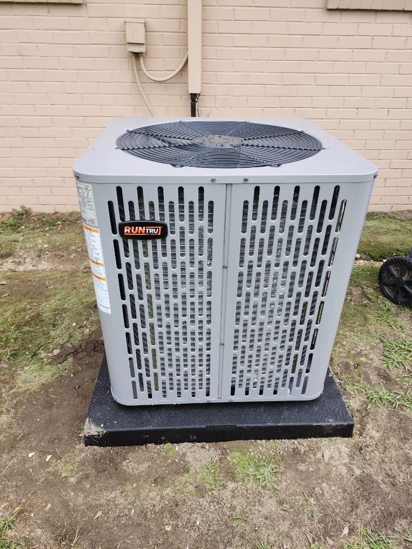 2.5 ton runtru heatpump system install 