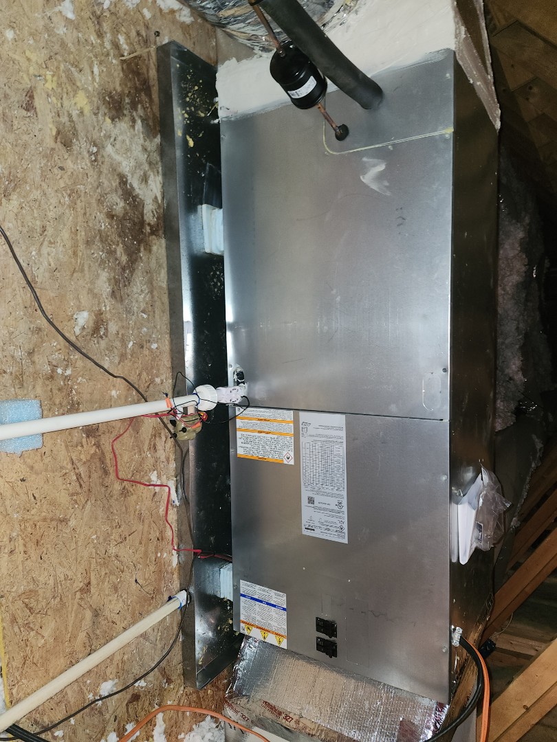5 ton runtru heatpump system install 