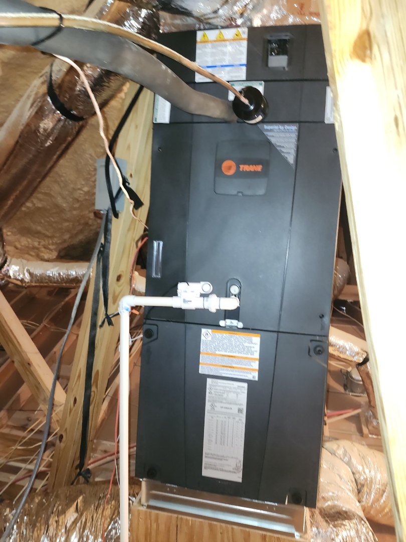 20 ser trane 3ton heat pump system install 