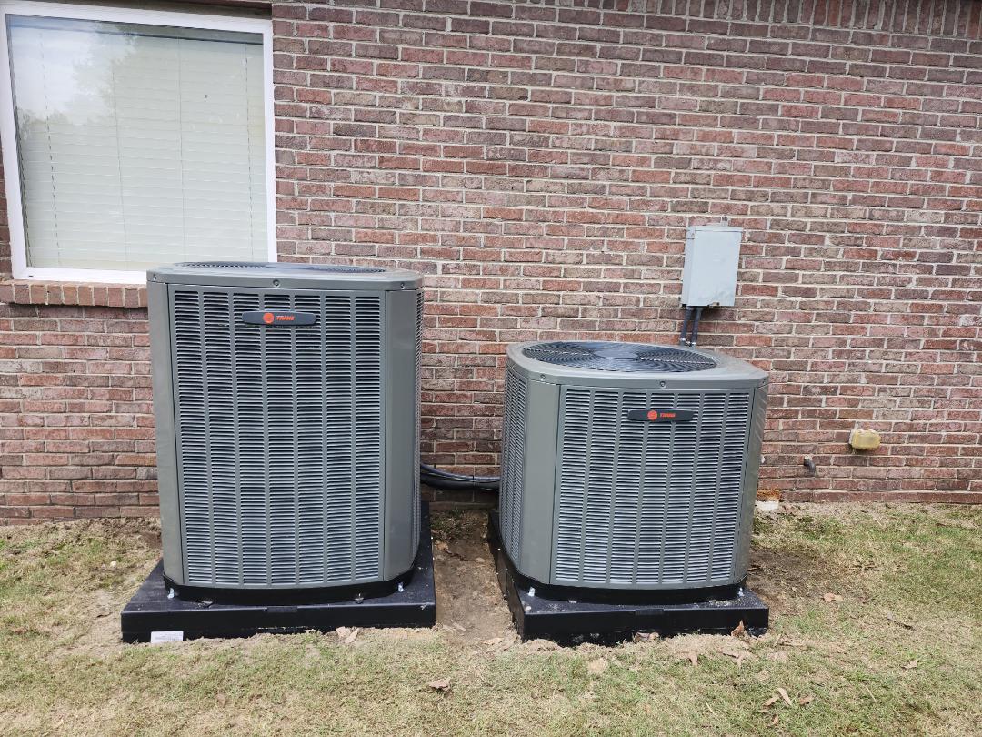 4 ton & 3 ton trane heatpump air conditioning install 