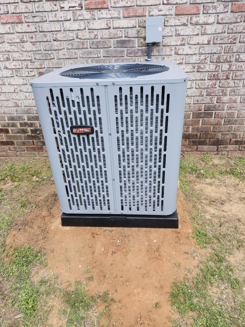 2.5 ton runtru heatpump air conditioning install 