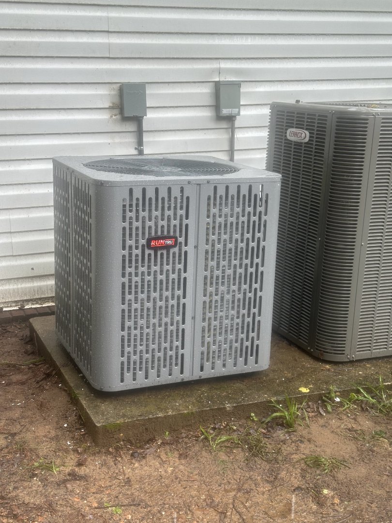 2 ton runtru heatpump air conditioning system install 