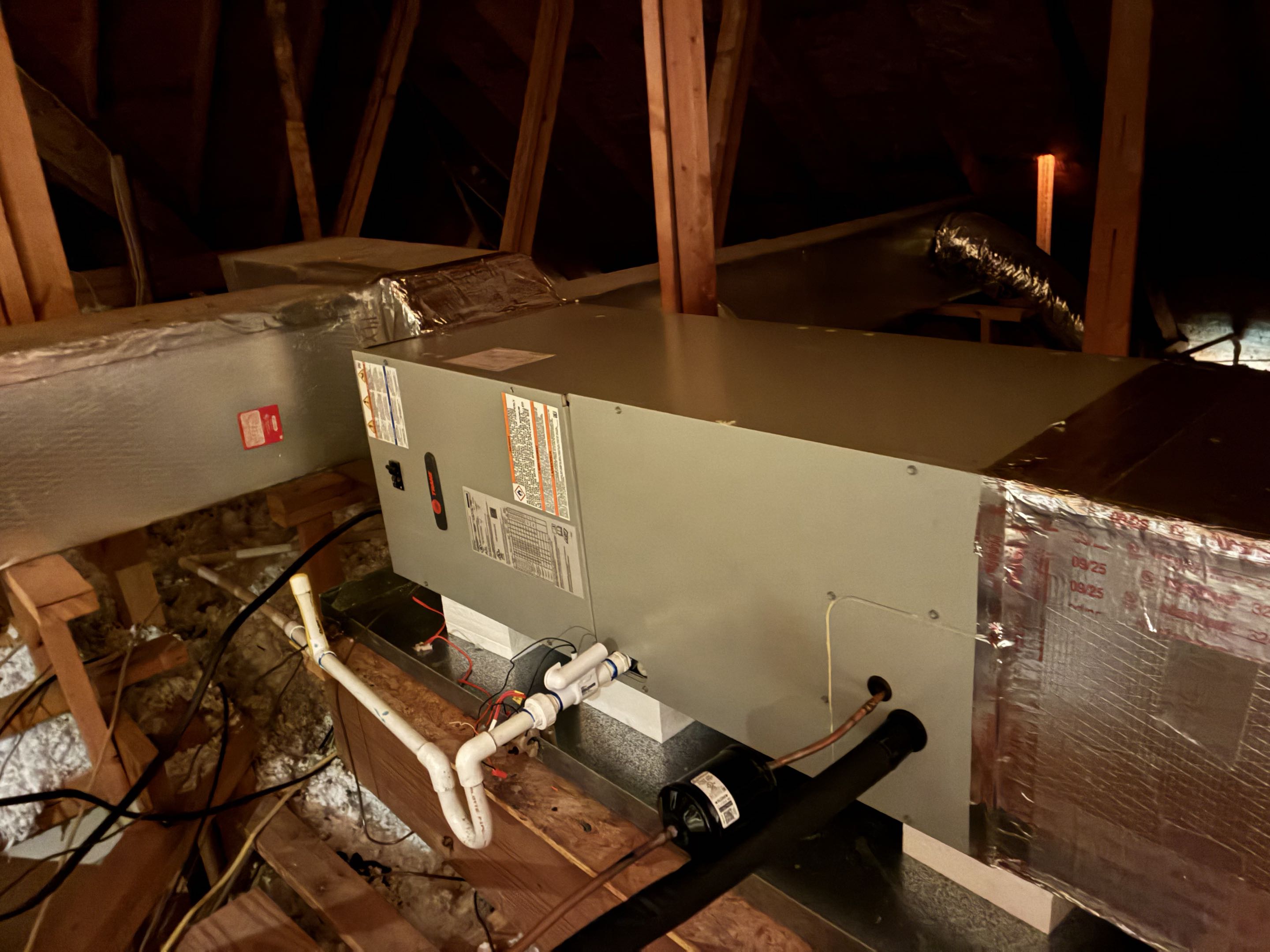 3 ton Trane heat pump  air conditioning install 