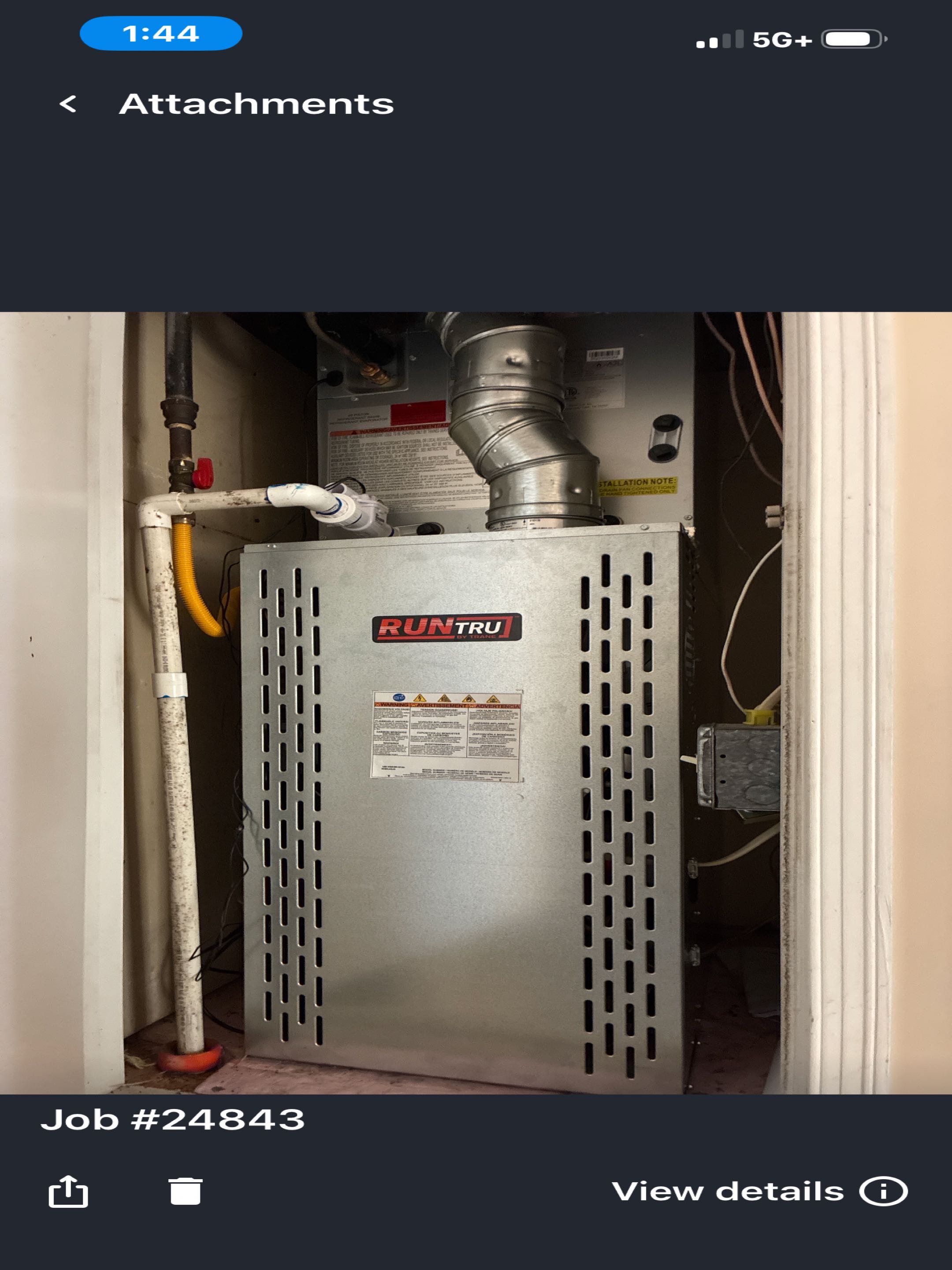 Runtru 3 ton straight cool gas heat install