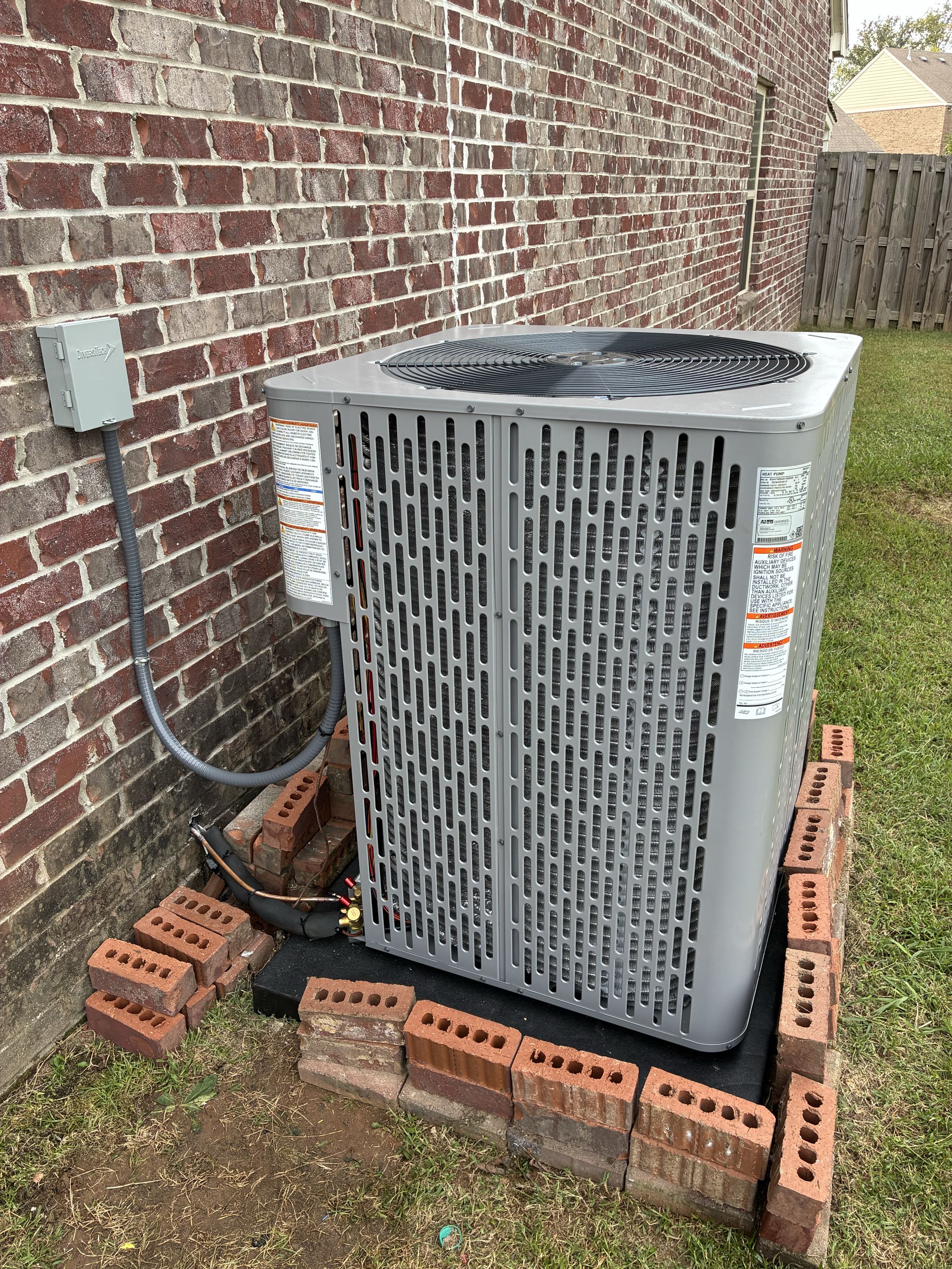 5 ton runtru heatpump install