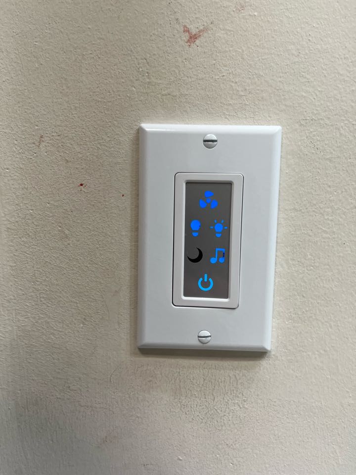 Installing new Bluetooth bathroom exhaust vent 