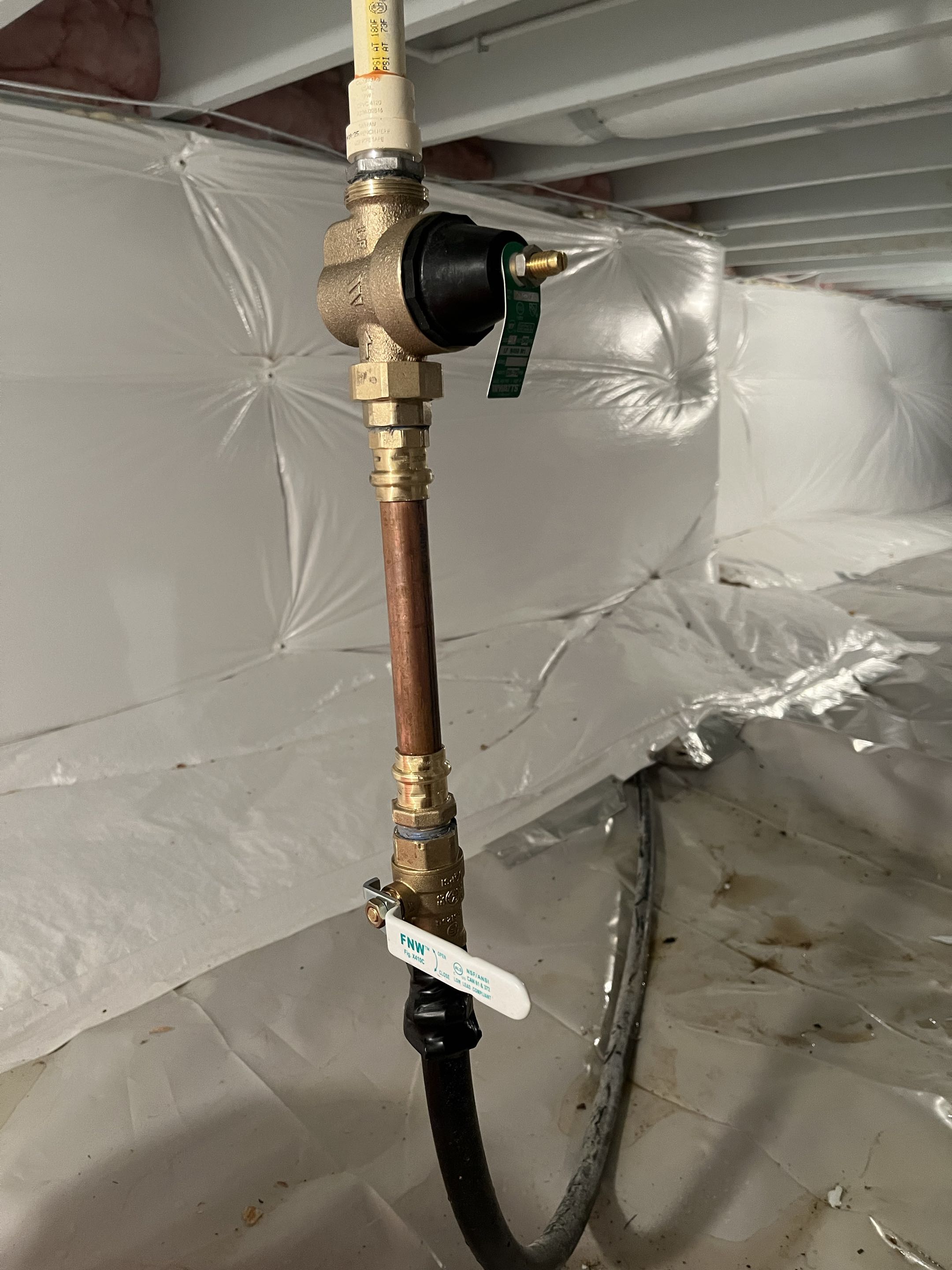 Replacing a PRV and Main shut off valve. 