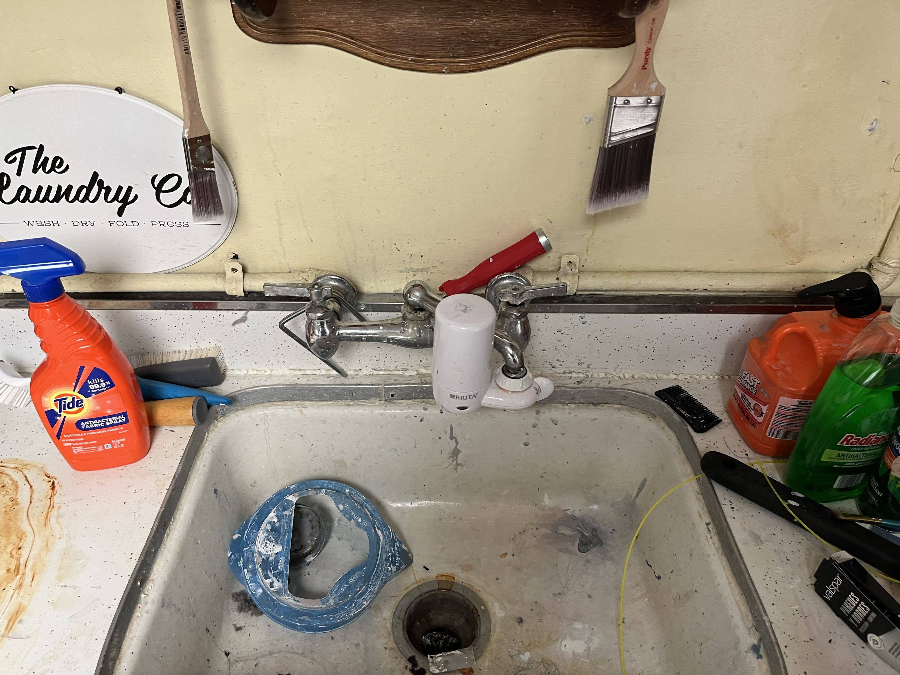 Replacing wall mounted faucet 