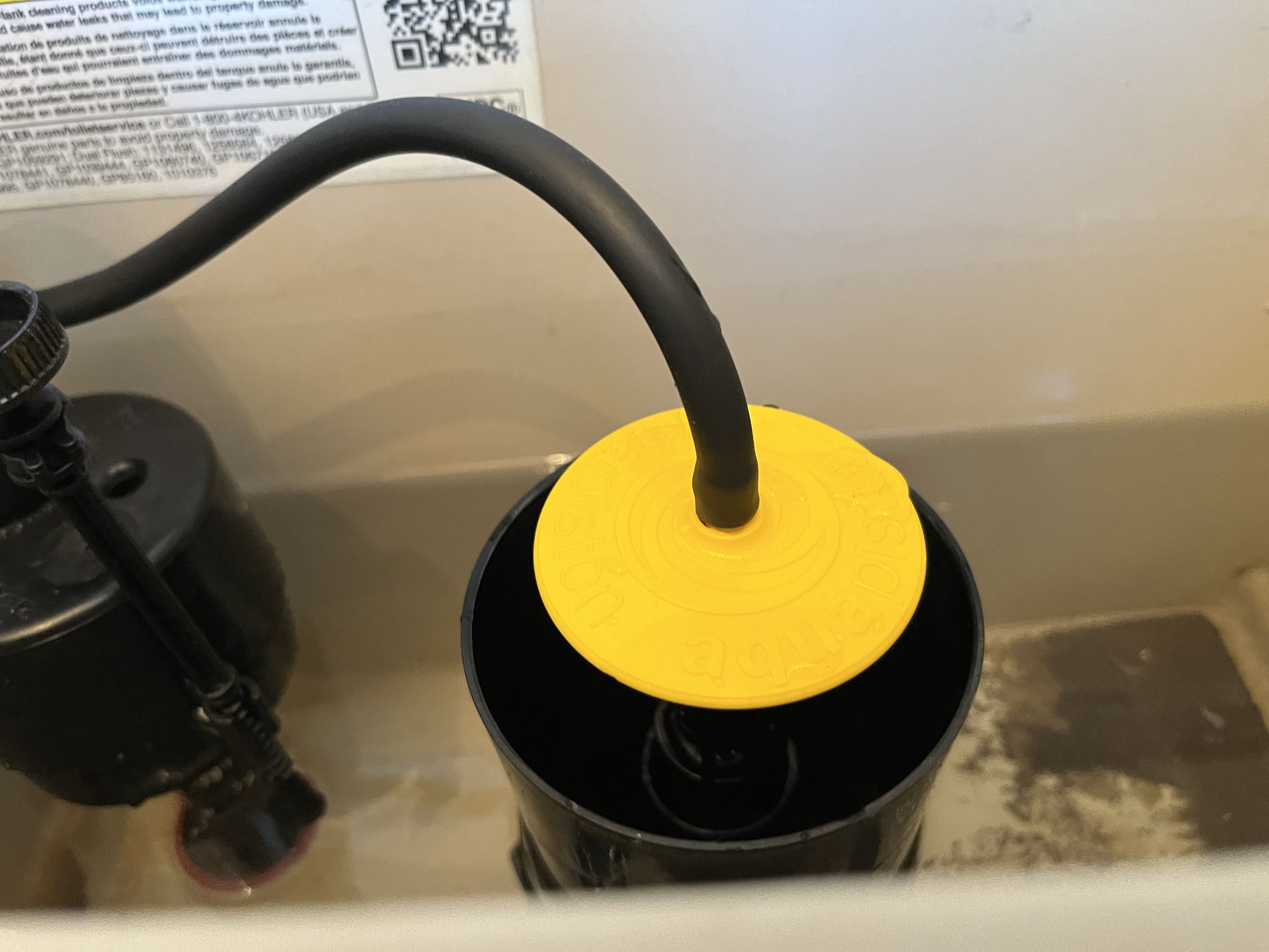 Repairing Kohler toilet 