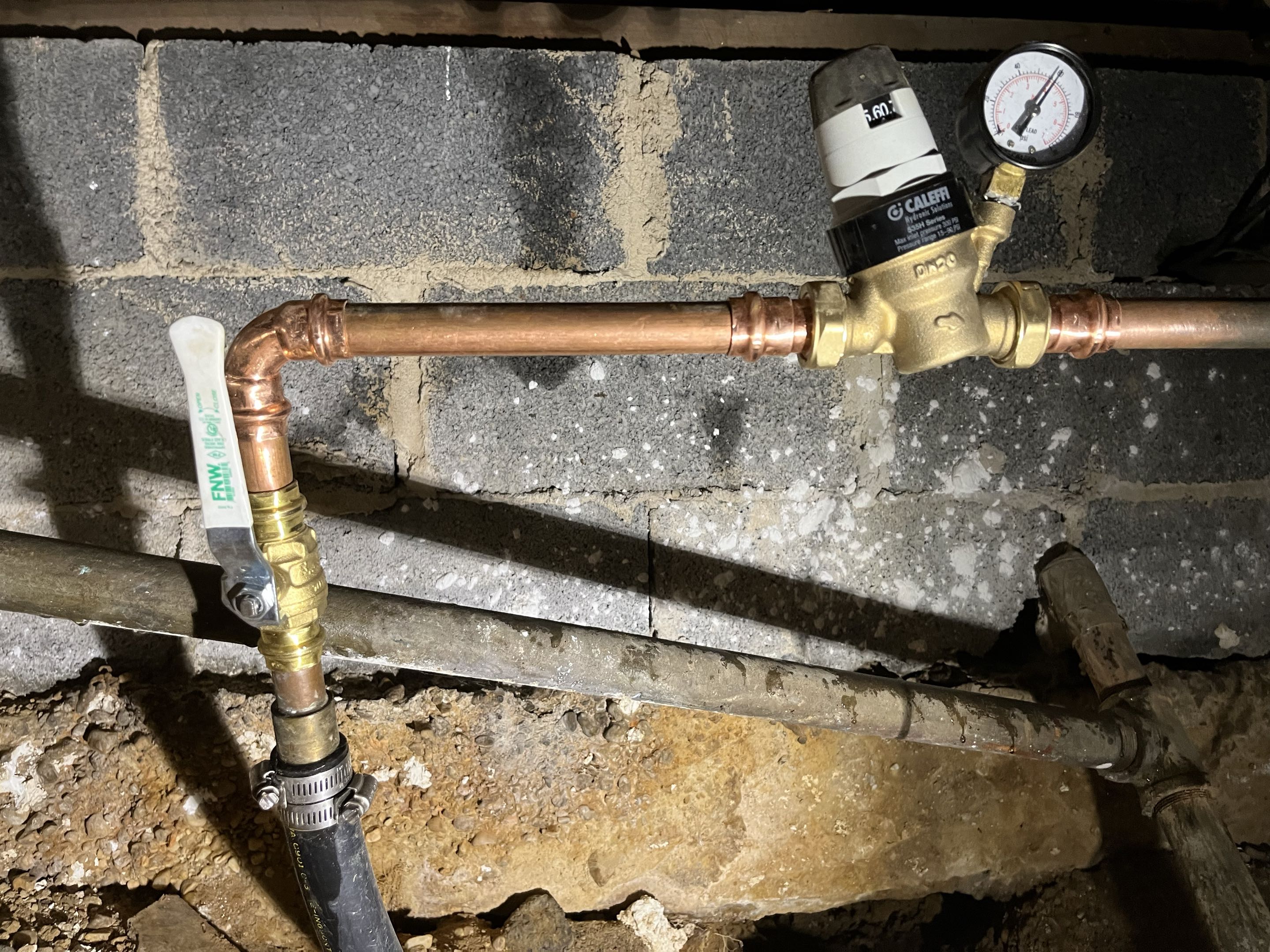 Fixing a toilet and adding a PRV