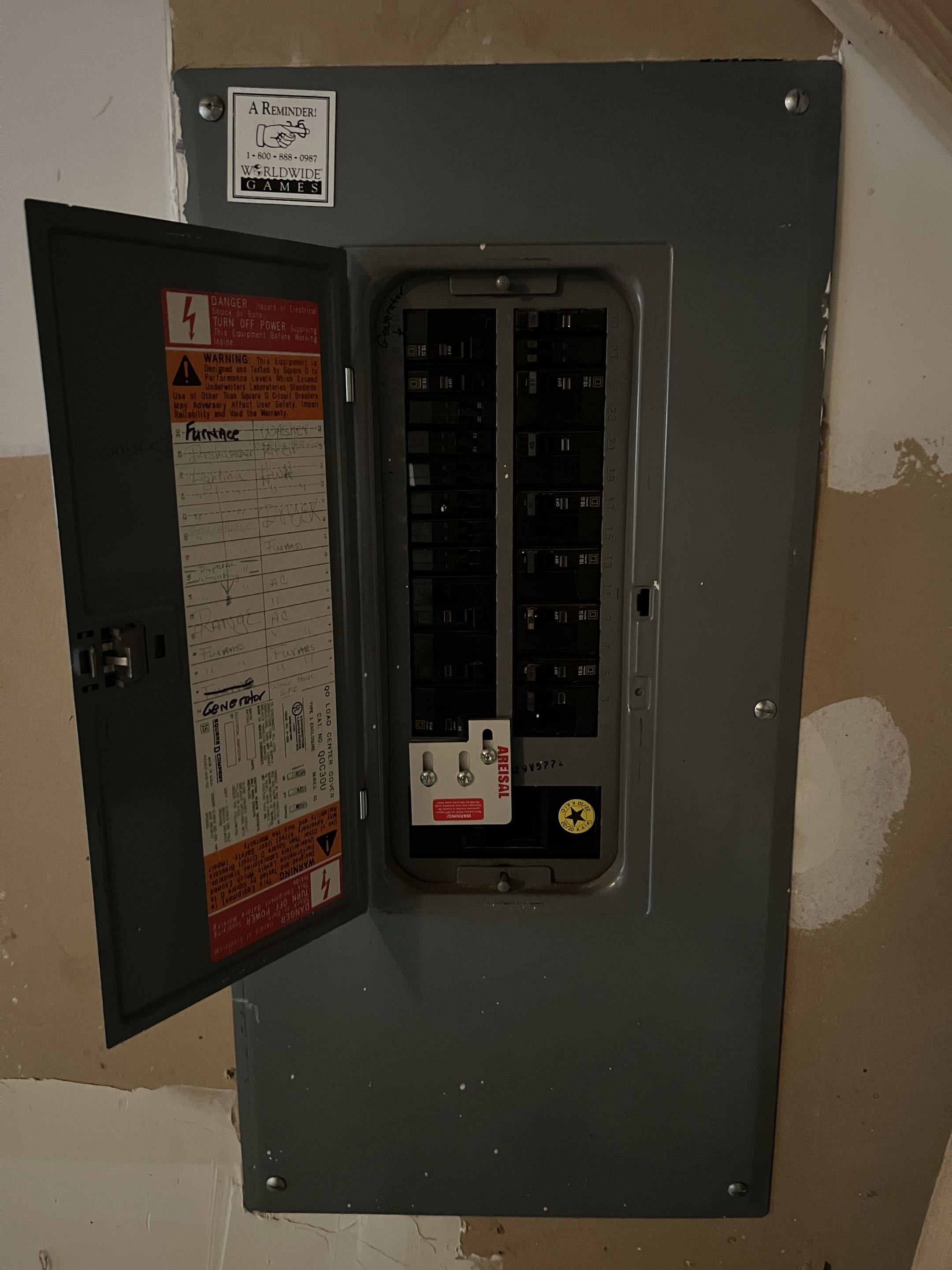 Performed electrical panel safety inspection