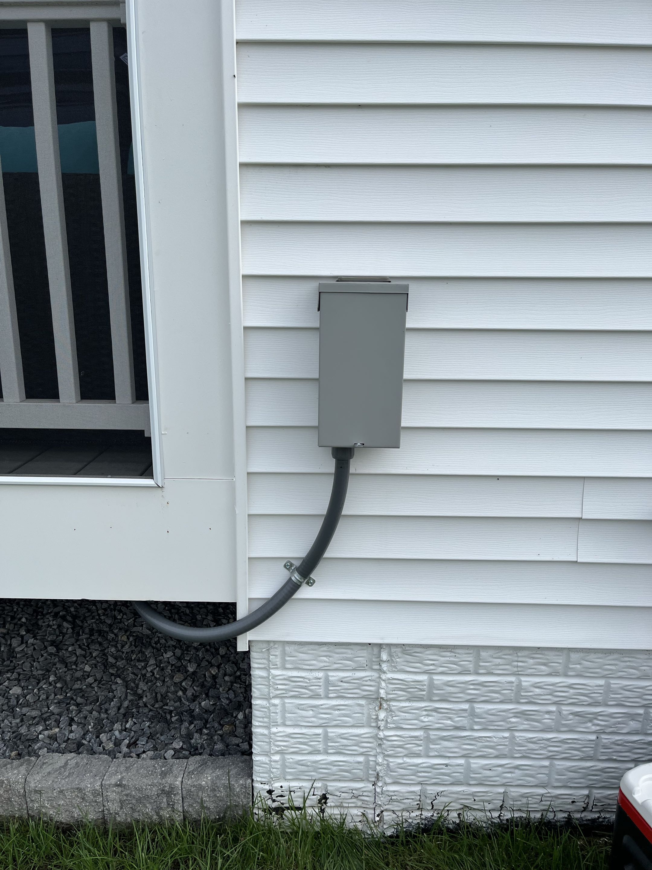 Installed 50 amp circuit from disconnect to hot tub