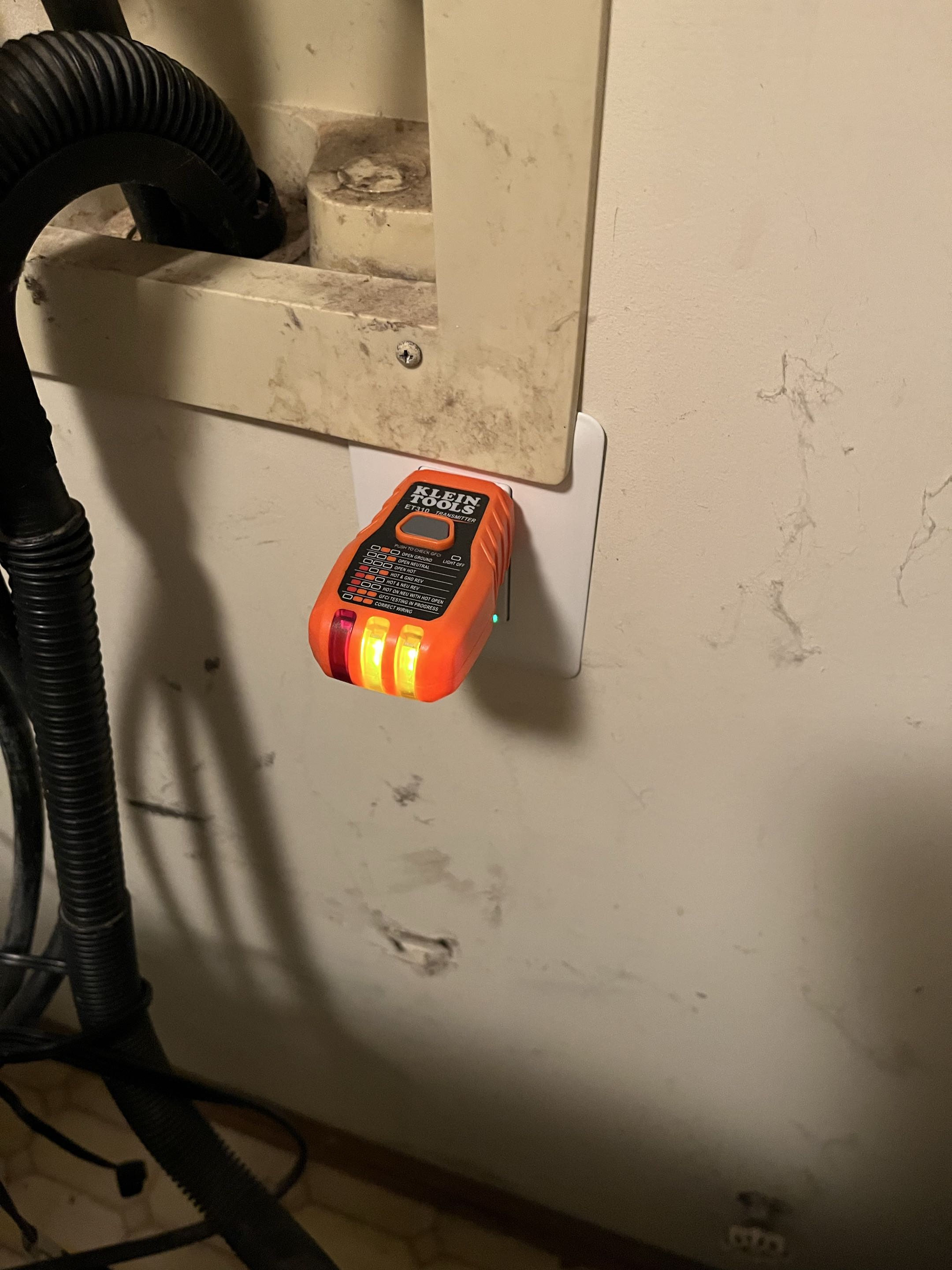 Installed new gfci for washing machine