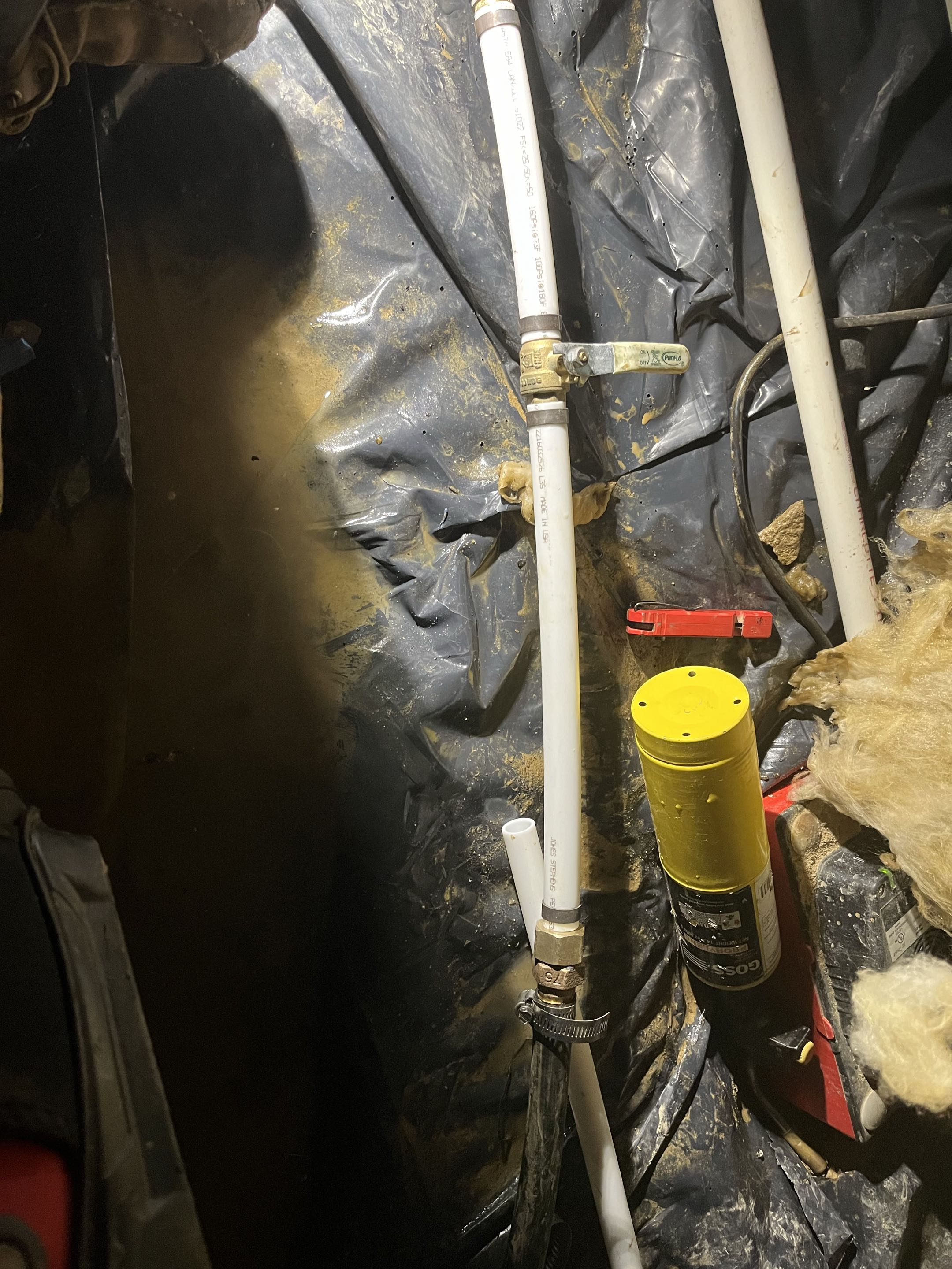 Repairing water line 