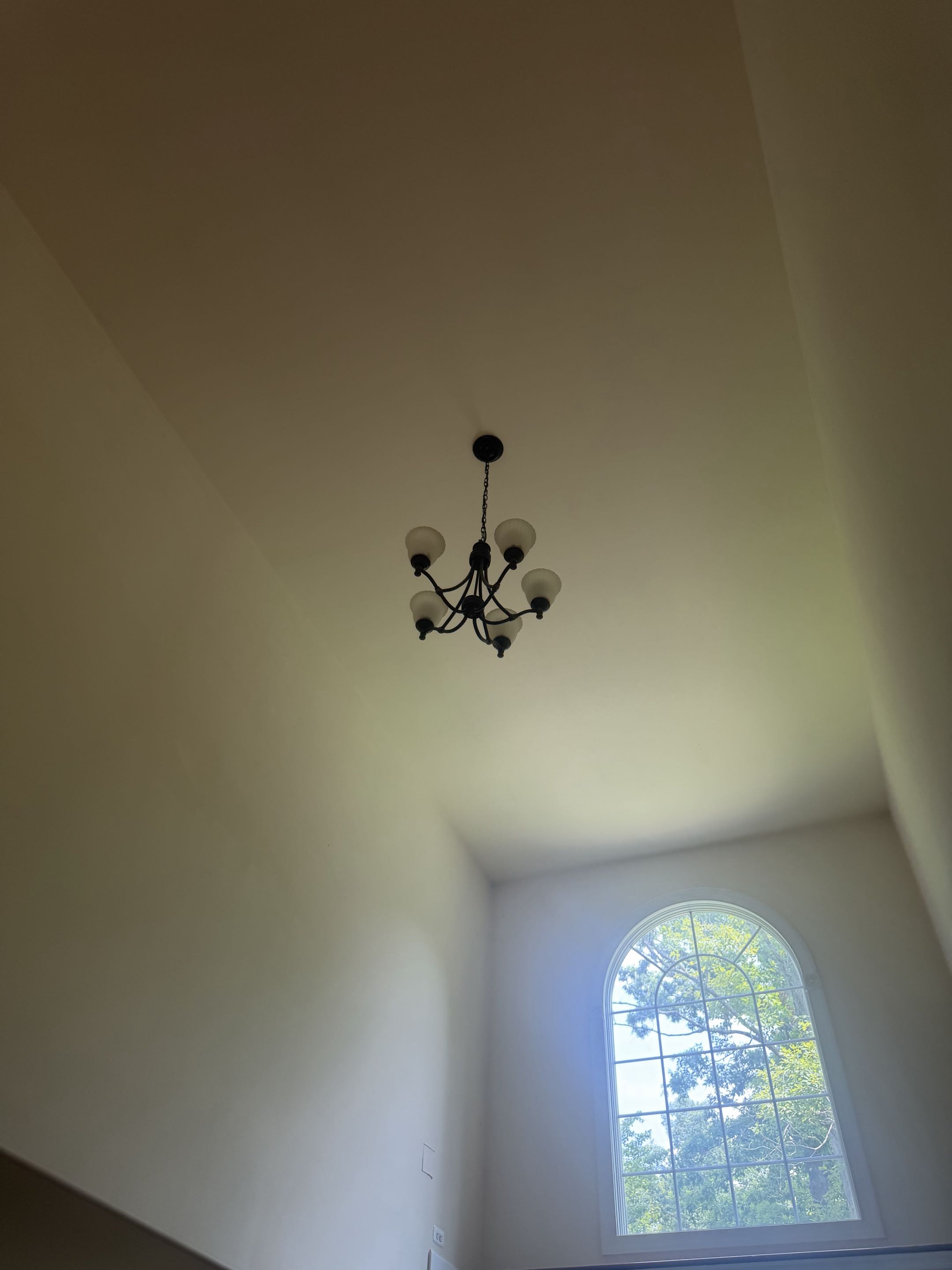Replacing front foyer chandelier light fixture today!