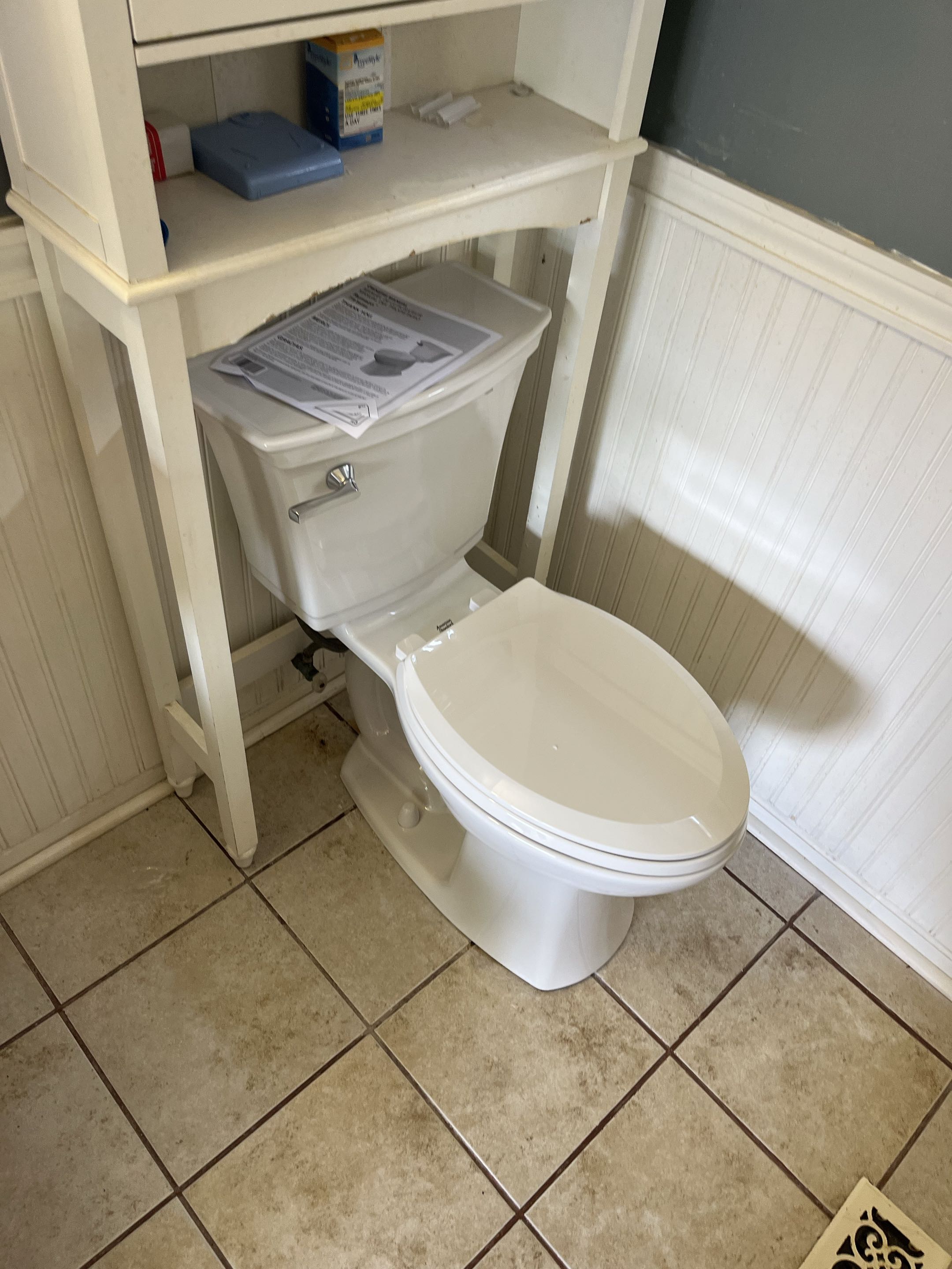 Installing new toilets!!!