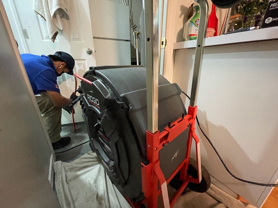 Main drain line clogged