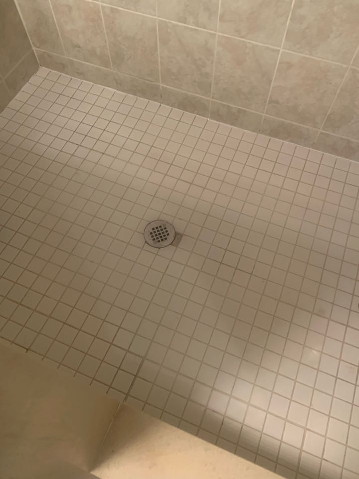 Unclogged shower drain 