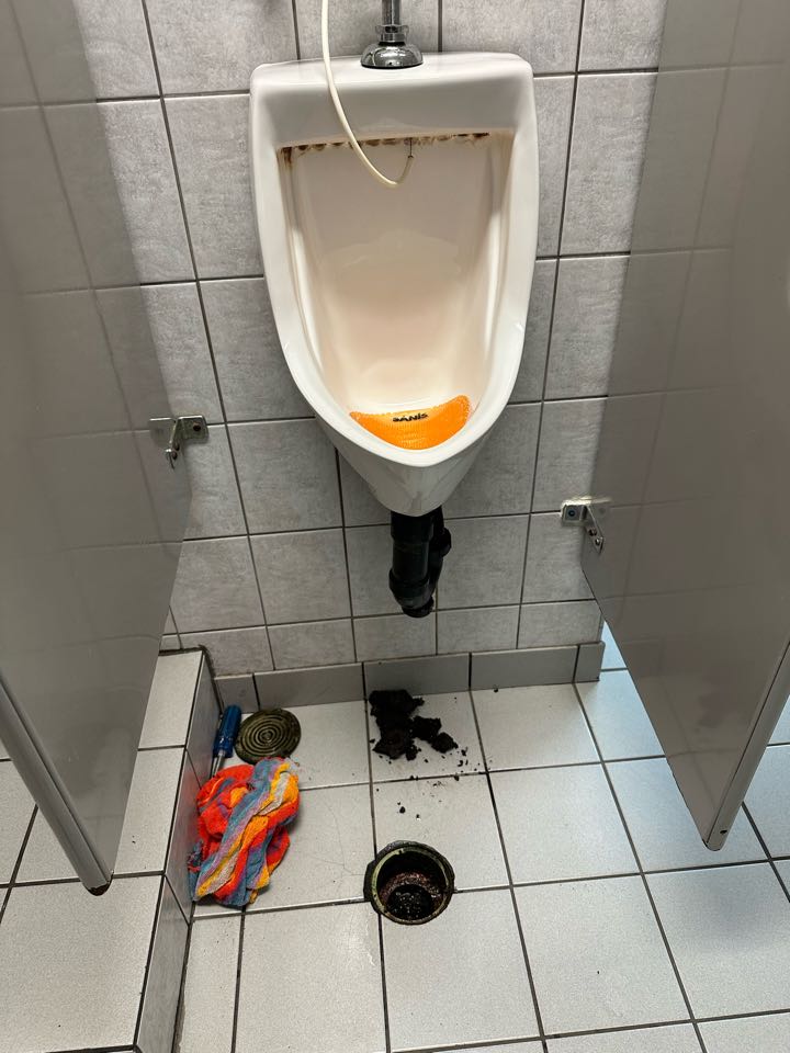 Unclogged Marin drain