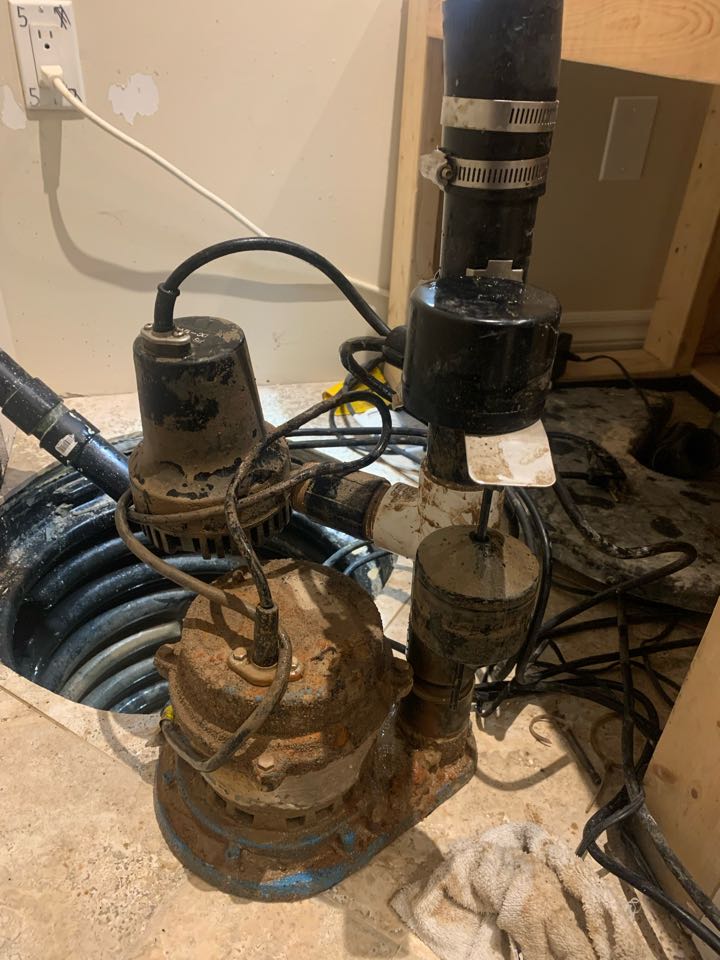 Replaced sump pump