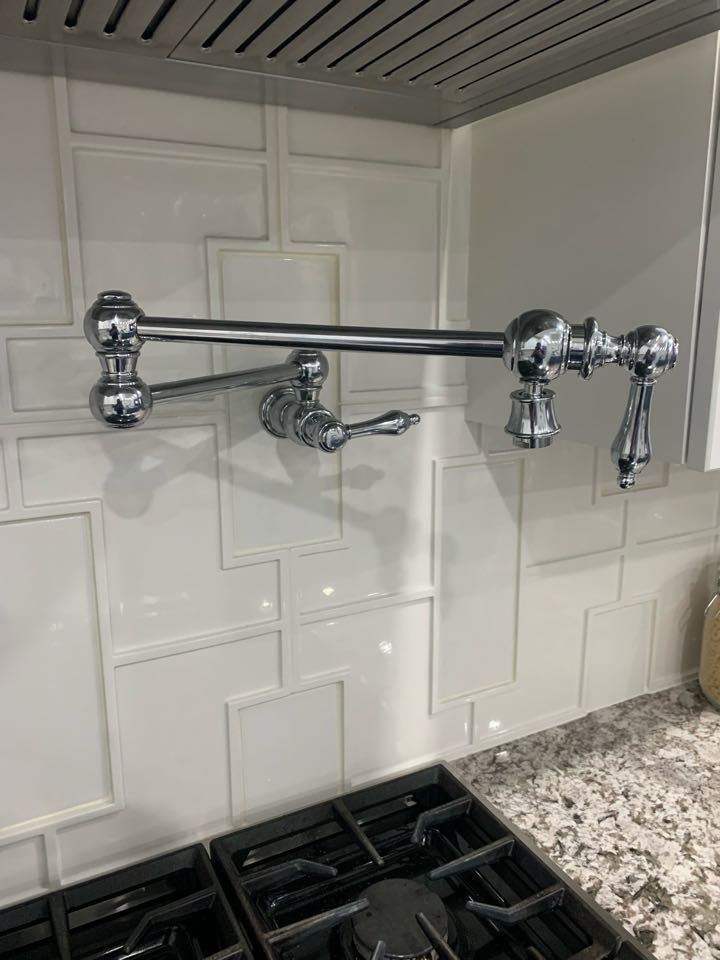 Replaced pot filler faucet