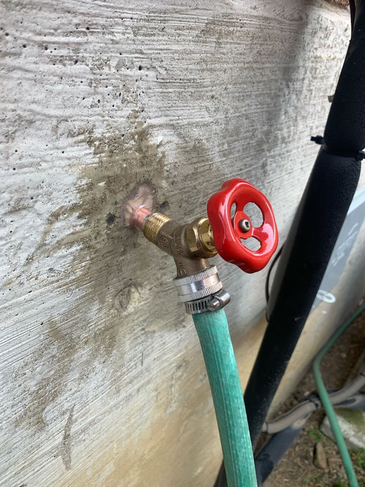 Replaced hose bib