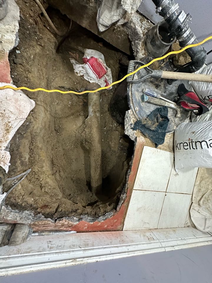 Install backwater valve 