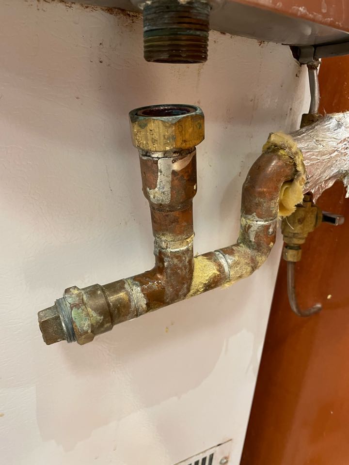 Dip well drain pipe leaking 