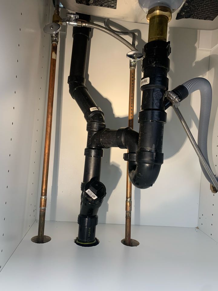 Unclogged and re-done k drain pipe