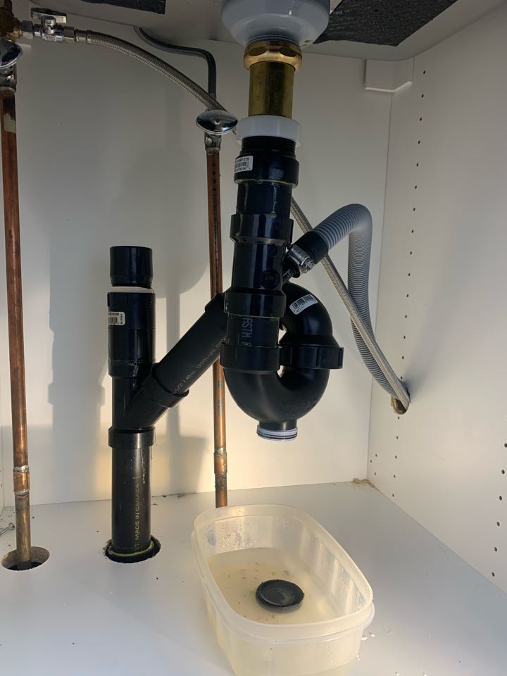 Unclogged and re-done k drain pipe