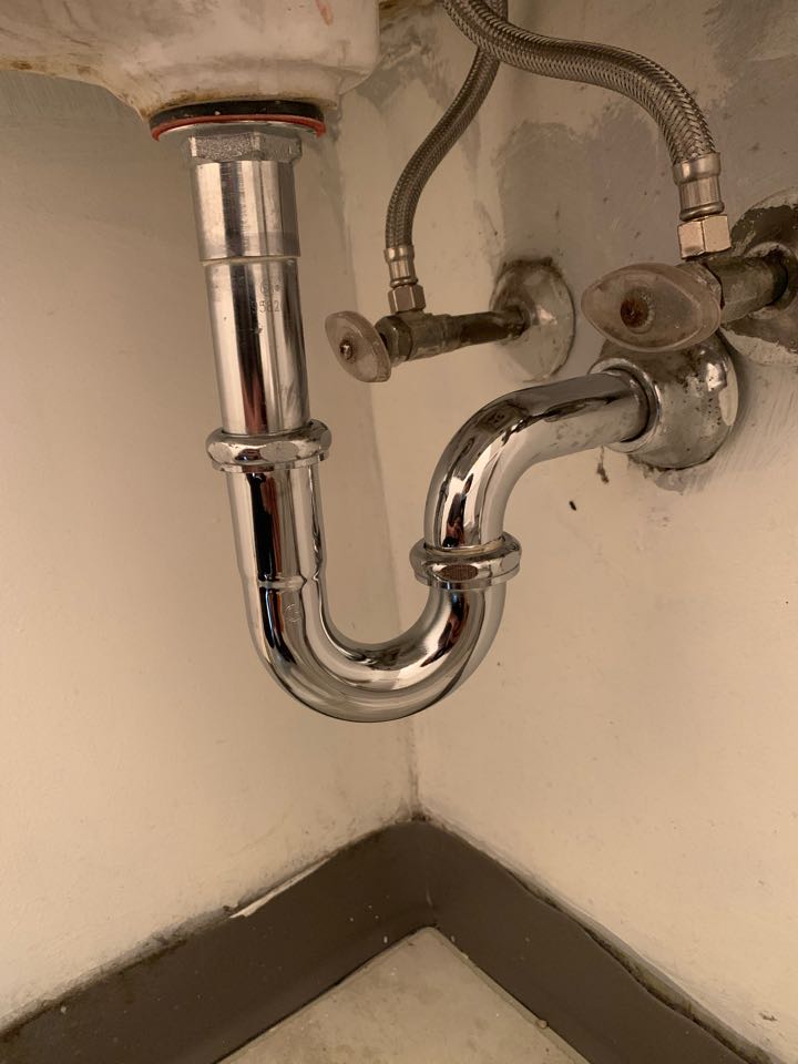Replaced sink faucet and p tarp
