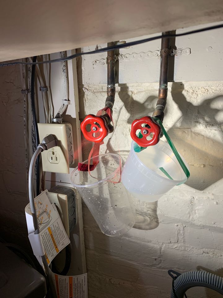 Replaced laundry valve