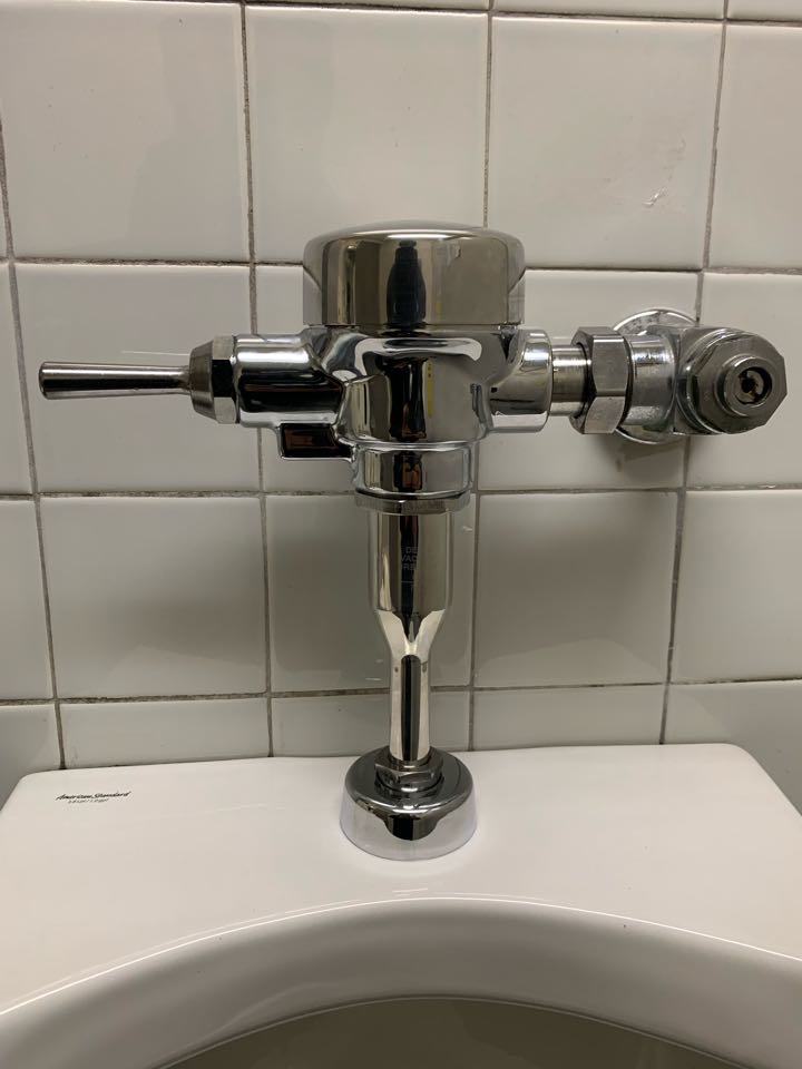 Replaced urinal flush valve 