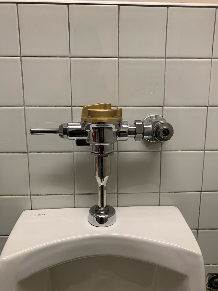 Replaced urinal flush valve 