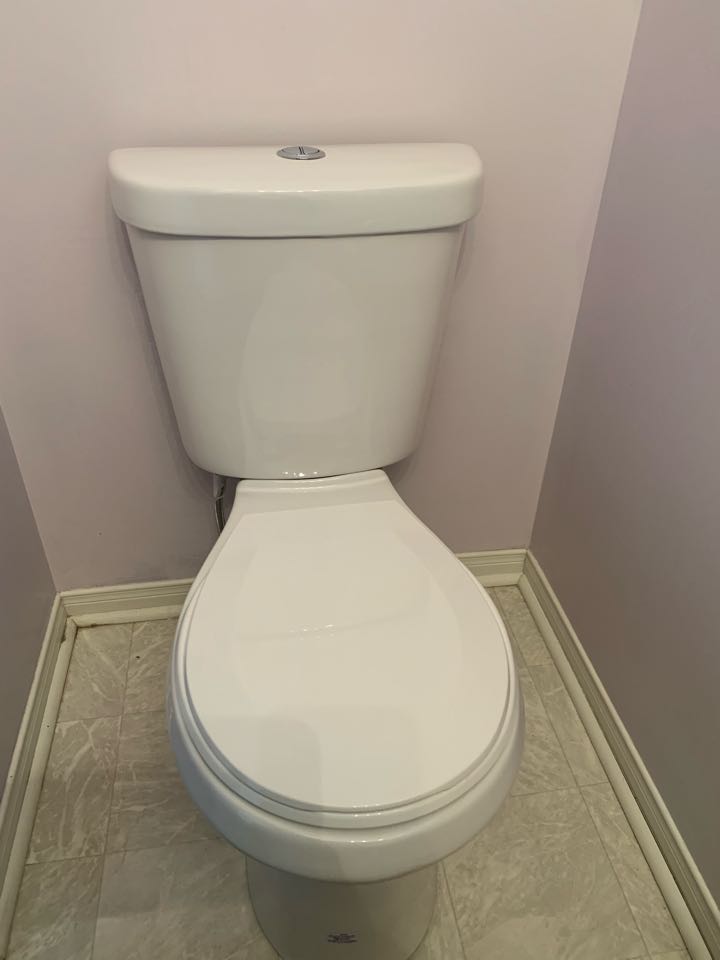 Replaced toilet