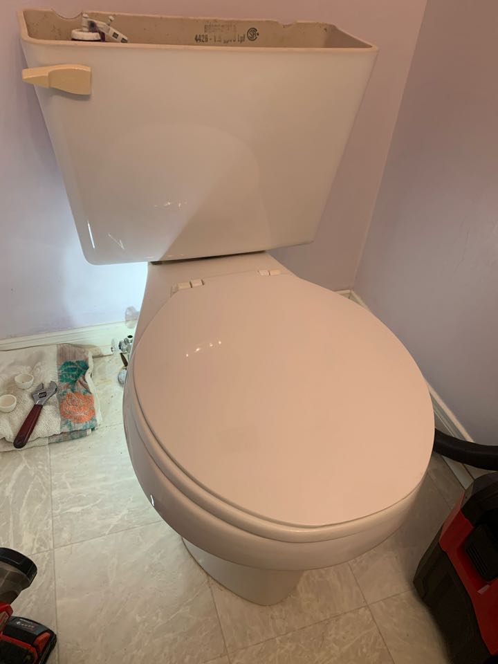 Replaced toilet