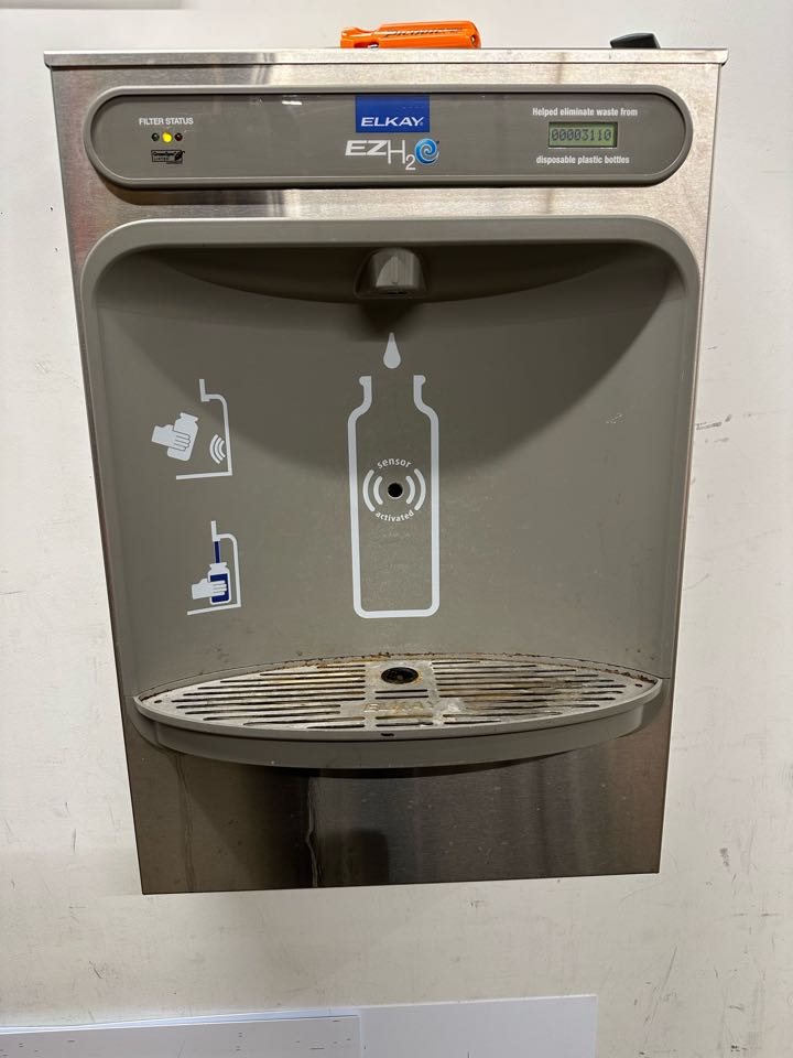 Fixing water fountain in under armour Eaton centre 