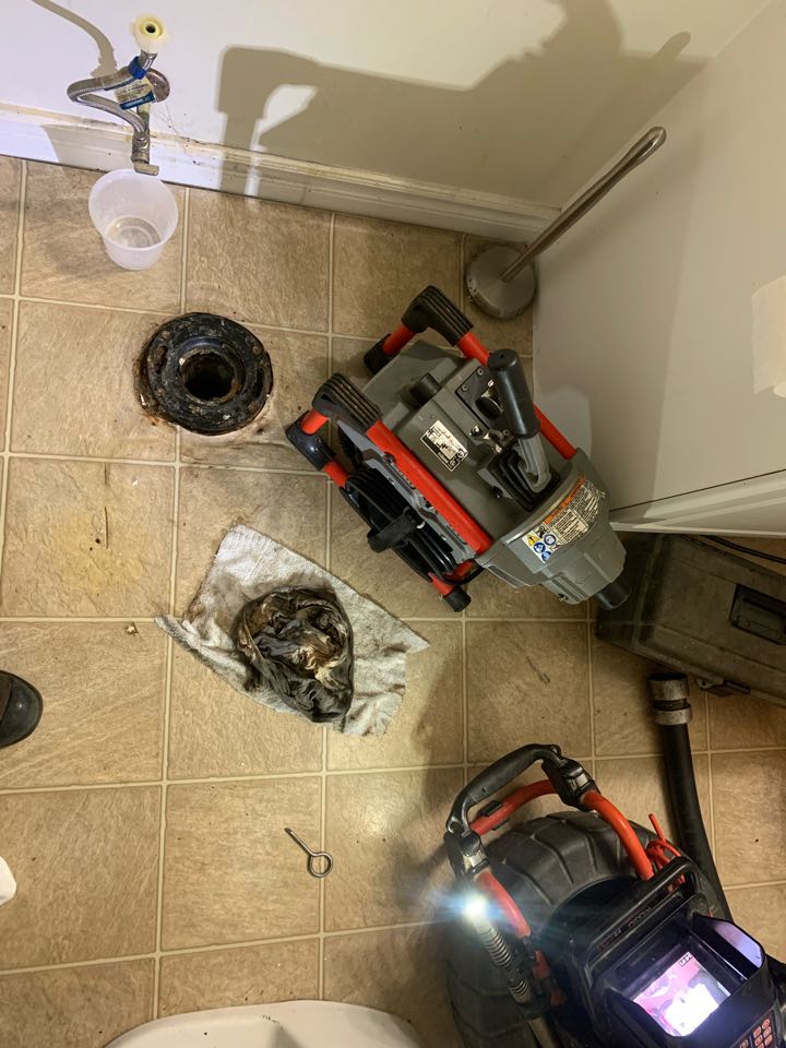 Unclogged main drain line 