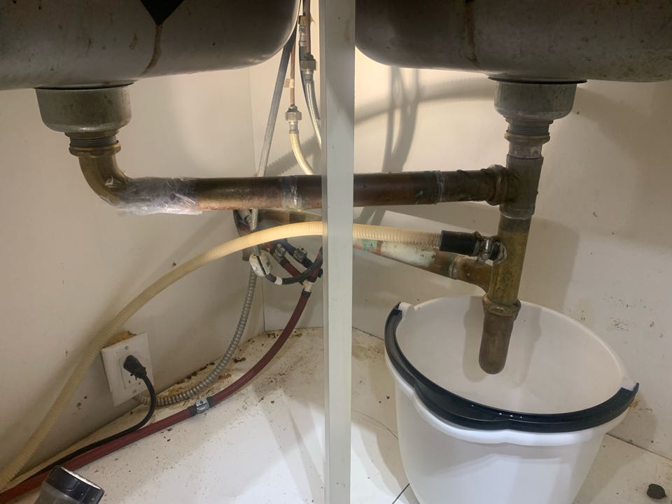 Replaced kitchen pipe