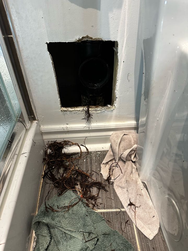 Unclogged main drain power flush video camera 