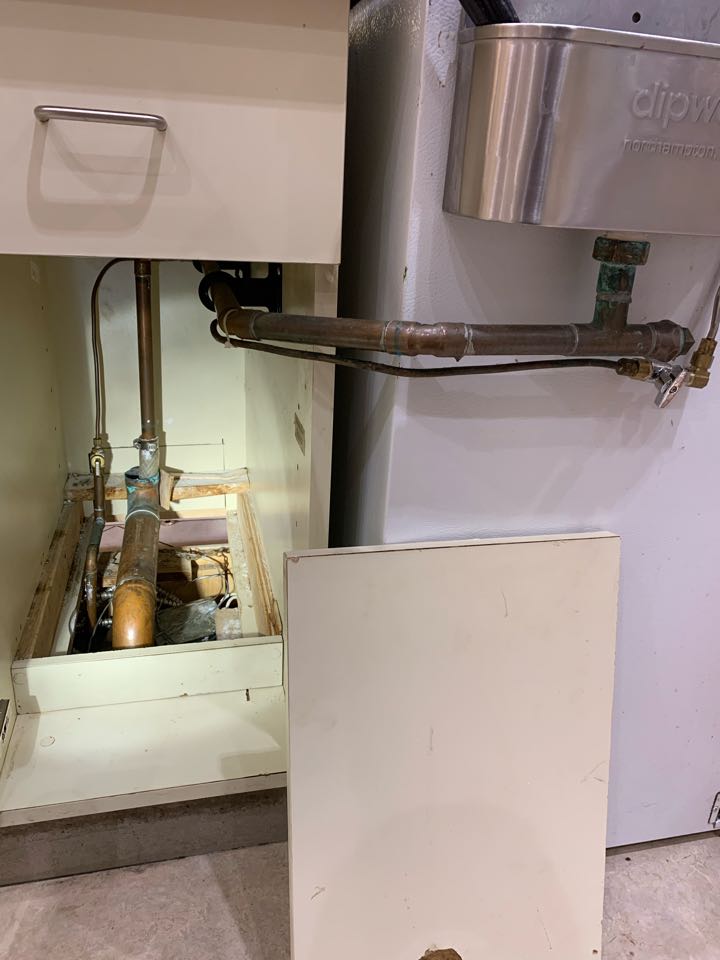 Replaced faucet and unclogged drain line