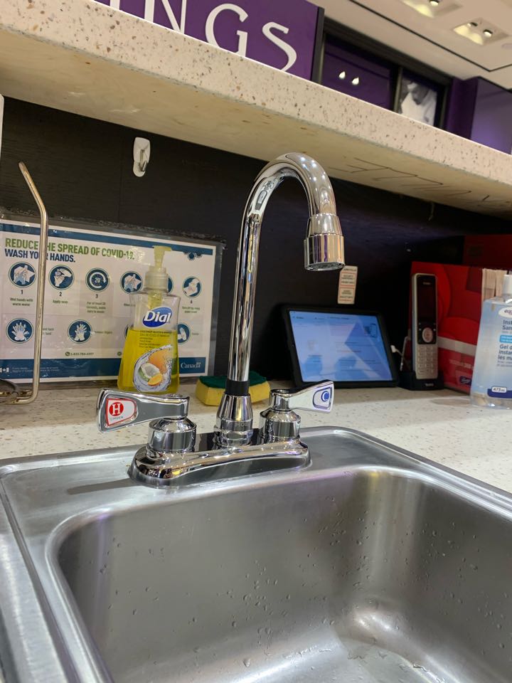 Replaced faucet and unclogged drain line