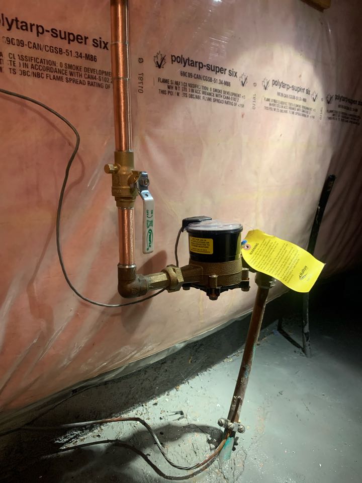 Replaced 3/4” ball valve