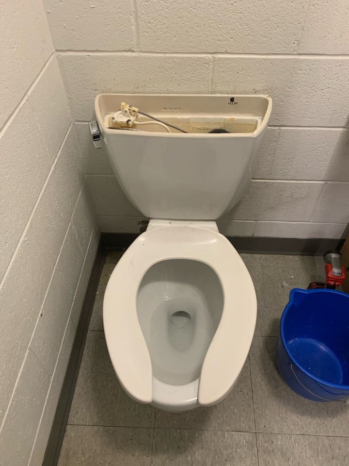 Replaced toilet