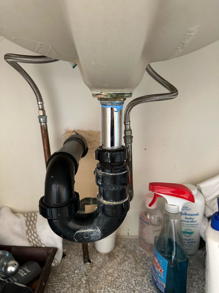 Unclogged bathroom sink drain 