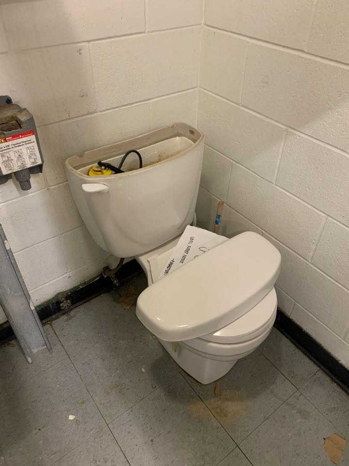 Replaced toilet